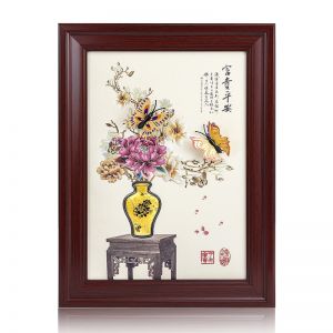 999純金(jīn)富貴平安裝飾框畫(huà)銀(yín)行(xíng)保險禮品工(gōng)藝畫(huà)