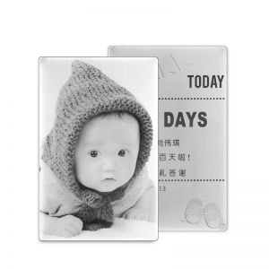 純銀(yín)寶寶出生(shēng)牌紀念定制(zhì)生(shēng)日(rì)留念品
