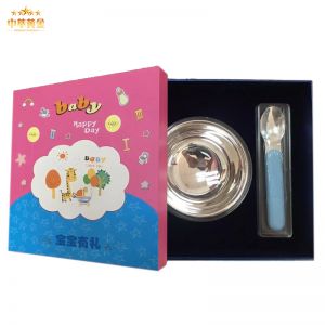 純銀(yín)999健康兒(ér)童餐具寶寶銀(yín)碗筷套裝定制(zhì)