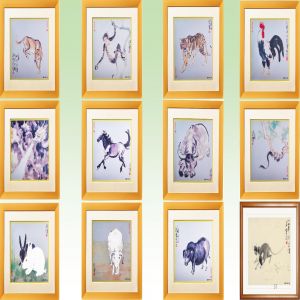 家(jiā)居裝飾畫(huà) 999足銀(yín)框畫(huà)純銀(yín)版畫(huà)富貴牡丹動物(wù)山(shān)水(shuǐ)